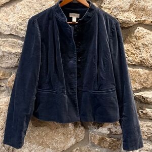 Women's Smokey Peacock Blue Blazer Jacket LOFT size 6